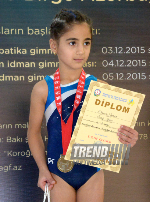 Bakıda qadın idman gimnastikası üzrə akrobatların çoxnövçülükdə yarışı başa çatıb. Azərbaycan, 4 dekabr 2015